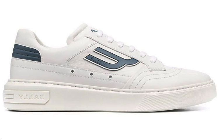 Order BALLY Sepatu Kets Tali Logo 'Putih Biru' 6300103