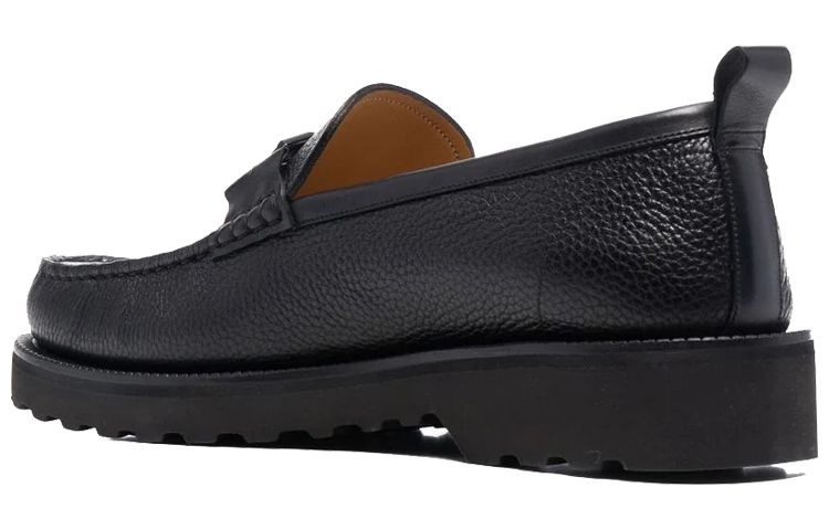 BALLY Logo Leather Loafer 'Black' 圖 4