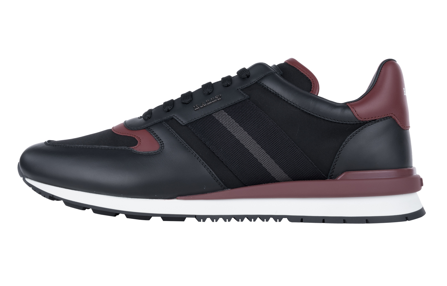 Buy Zapatillas BALLY Logo Plaque con Raya Lateral 'Negro' 6239716