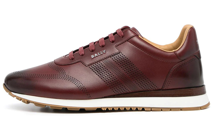 BALLY Logo Plaque Sneaker 'Red'