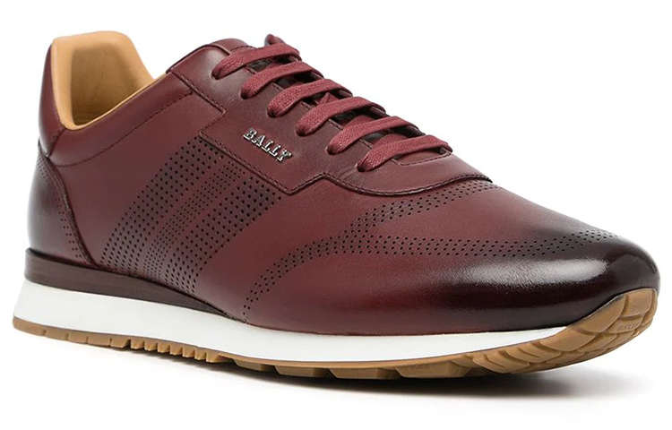 BALLY Logo Plaque Sneaker 'Red' 圖 2