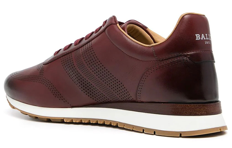 BALLY Logo Plaque Sneaker 'Red' 圖 3