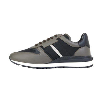BALLY Low-Top Fashion Sneakers 'Black Brown Mesh'