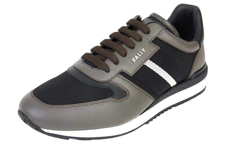 BALLY Low-Top Fashion Sneakers 'Black Brown Mesh' 圖 2
