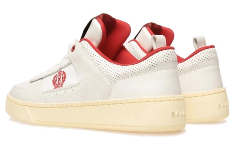 BALLY Low-Top Lace-Up 'Red White' 圖 4