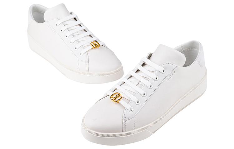 Shop BALLY 低帮系带休闲鞋 '白色' 6304573