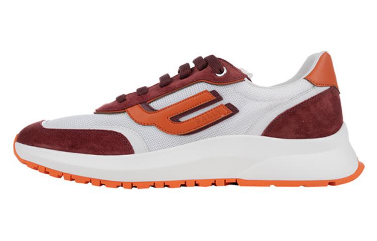 BALLY Low-Top Lace-Up 'White Red'