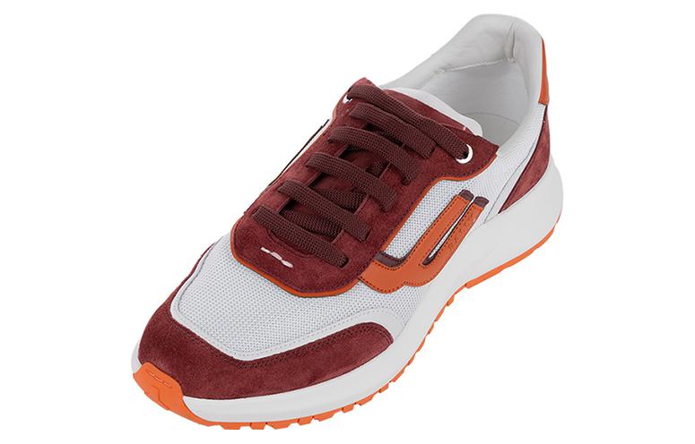 BALLY Low-Top Lace-Up 'White Red' 圖 2