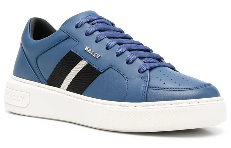 Order BALLY巴利 牛皮 低幫系帶 時尚板鞋 男款 藍色