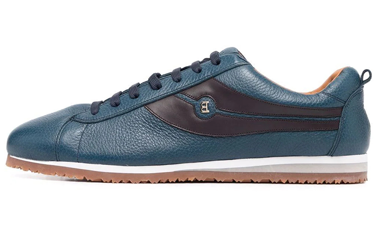 BALLY Low-Top Lace-Up Sneakers 'Blue'