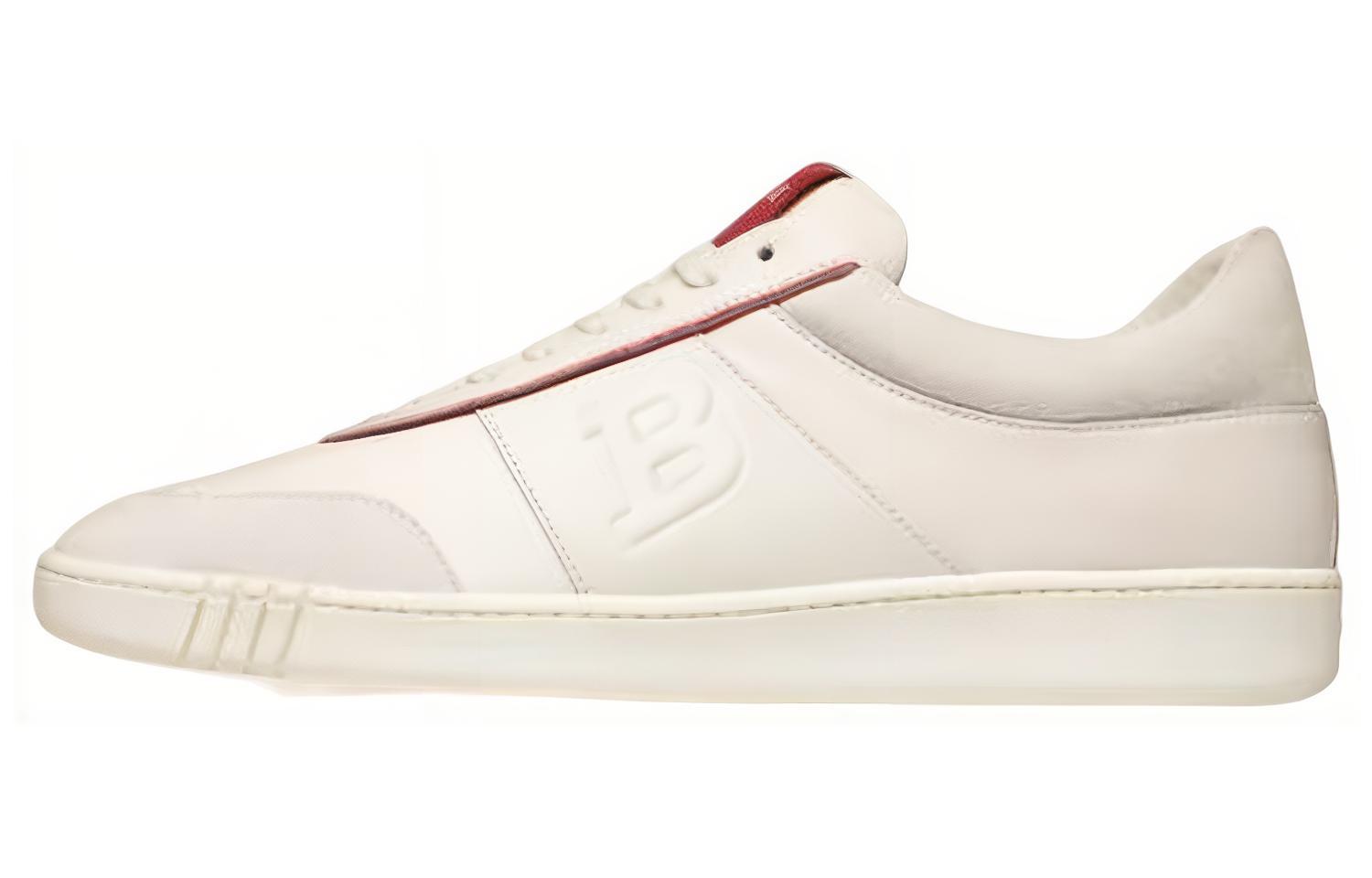BALLY Low-Top Leather Sneaker 'White'