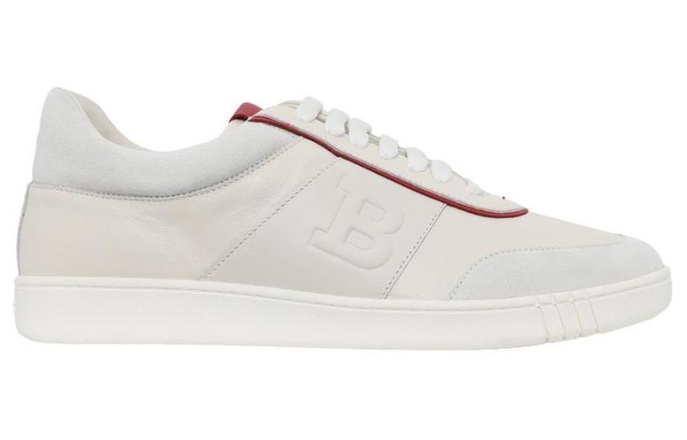 BALLY Low-Top Leather Sneaker 'White' 圖 2