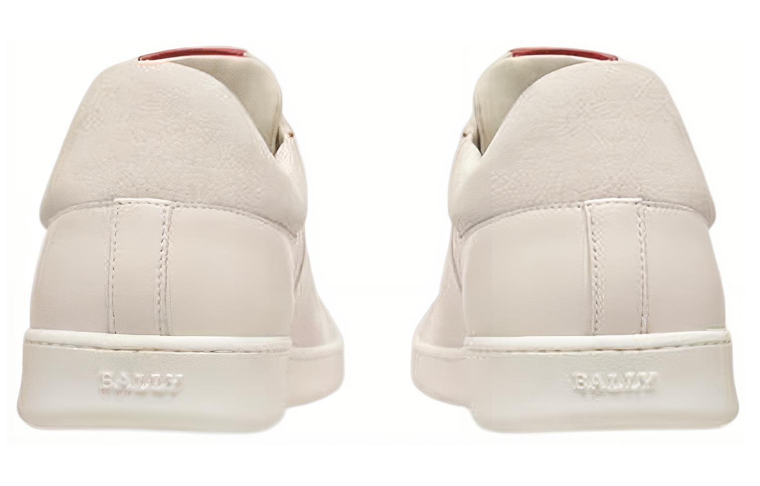 BALLY Low-Top Leather Sneaker 'White' 圖 4