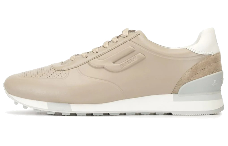 BALLY Low-Top Running Shoe 'Beige Contrast Detail'