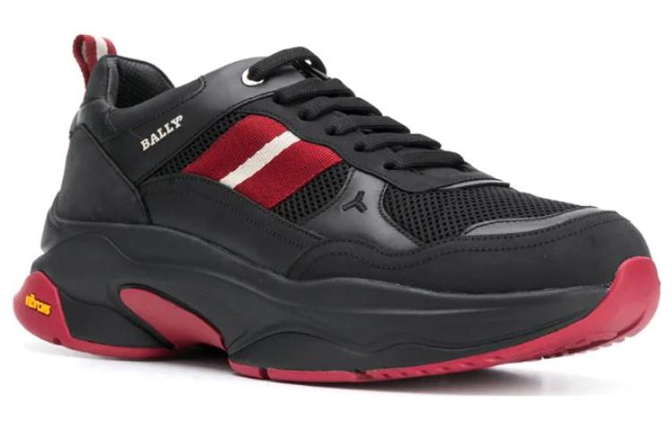 BALLY Low-Top Sneaker 'Black Red' 圖 2