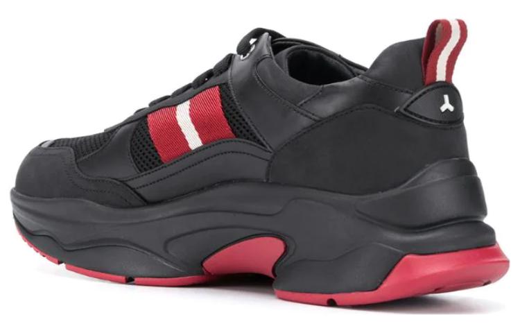 BALLY Low-Top Sneaker 'Black Red' 圖 4