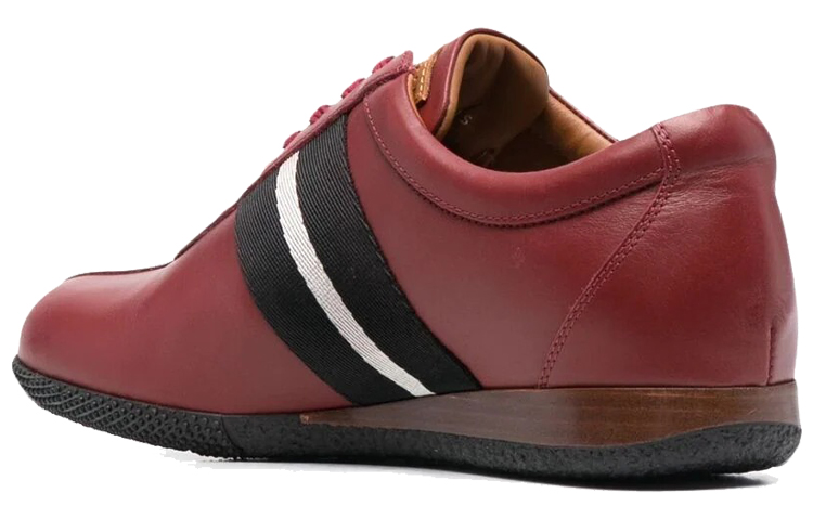 BALLY Low-Top Sneakers 'Red Lace-Up Leather' 圖 4