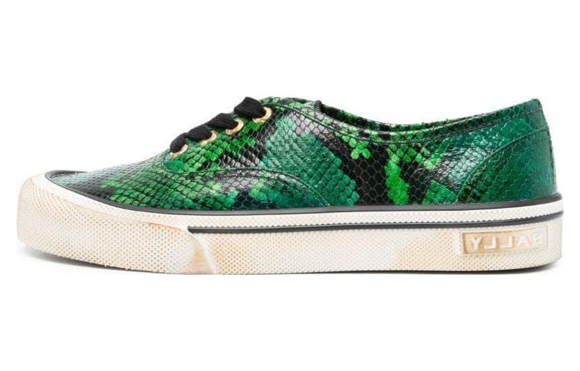 BALLY Low Top Lace-Up 'Dark Green'