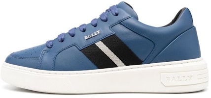 BALLY Low-Top Lace-Up Fashion Sneakers 'Blue Leather' 6302820 BALLY Low-Top Lace-Up Fashion Sneakers 'Blue Leather' 6302820