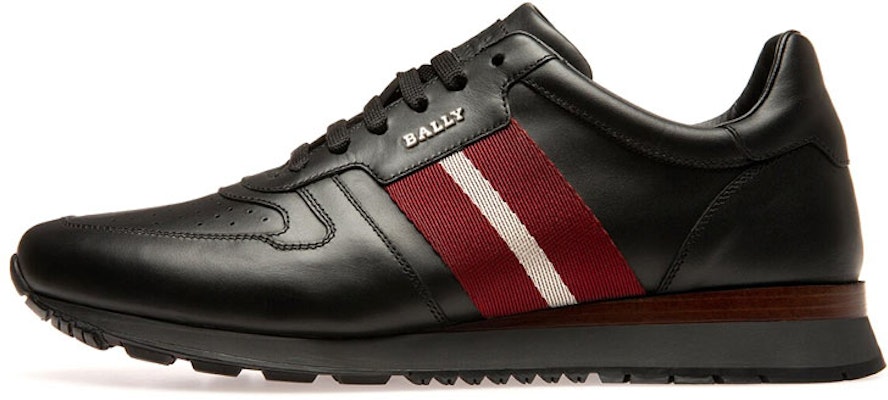 BALLY Low-Top Leather Sneaker 'Black Red' 6231537 Buy BALLY Low-Top Leather Sneaker 'Black Red' 6231537