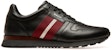 Sneaker Kulit Bertapak Rendah BALLY 'Hitam Merah' 6231537