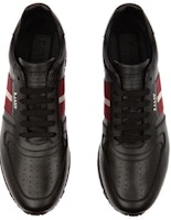 발리 블랙 레드 가죽 로우탑 스니커즈 6231537 Shop 발리 블랙 레드 가죽 로우탑 스니커즈 6231537