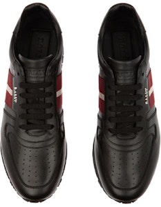 BALLY Sepatu Kulit Low-Top 'Hitam Merah' 6231537 Shop BALLY Sepatu Kulit Low-Top 'Hitam Merah' 6231537