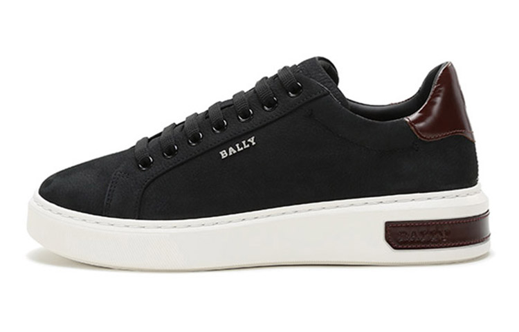 BALLY Low-Top Leather Sneakers 'Breathable Black'