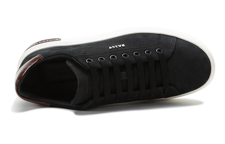 BALLY Low-Top Leather Sneakers 'Breathable Black' 圖 5