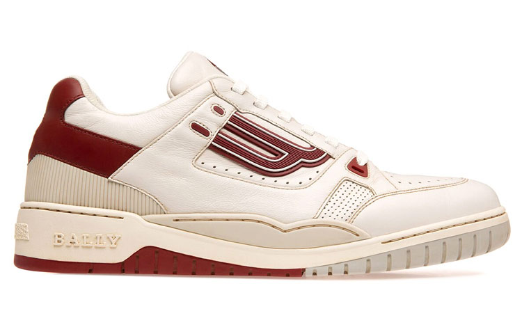 BALLY Low-Top Sneaker 'White Red' 圖 2