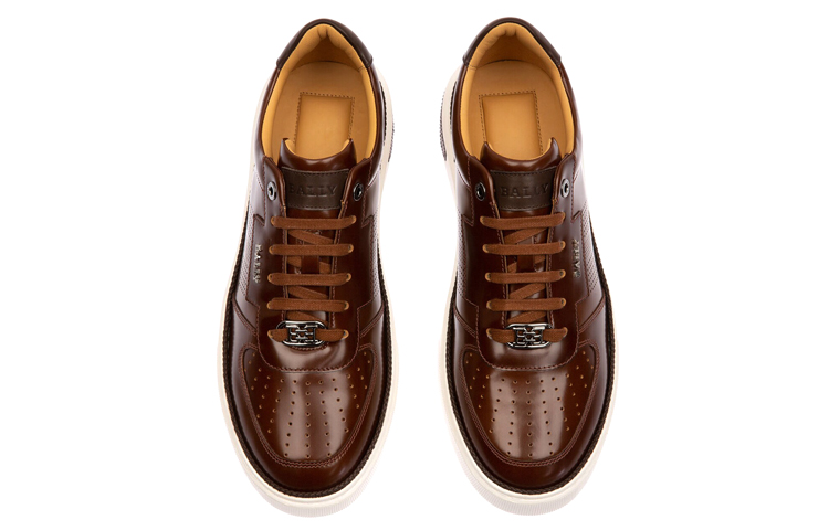 Lookbook BALLY Matteus 'Brown Waterproof Warm Leather Low-Top' 6239609