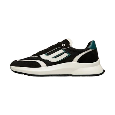 BALLY Mesh and Leather Sneakers 'Black White'