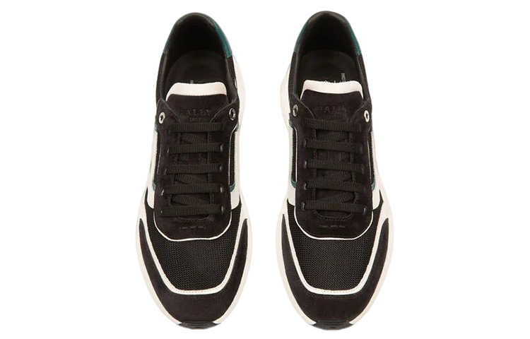 Lookbook 巴利 网面与皮革运动鞋 '黑白' 6302123