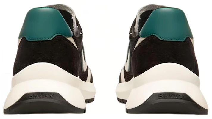 巴利 网面与皮革运动鞋 '黑白' 6302123 Shop 巴利 网面与皮革运动鞋 '黑白' 6302123