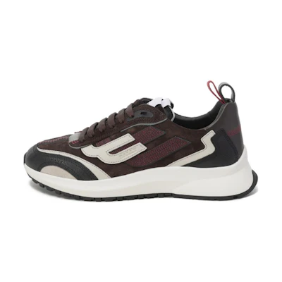 BALLY Outline 'Black Grey Brown Colorblock'