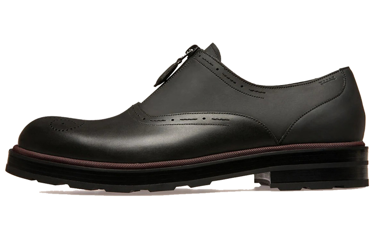 Buy BALLY Zapatos Oxford Casuales de Cuero Negro Transpirable y Amortiguador 6239759