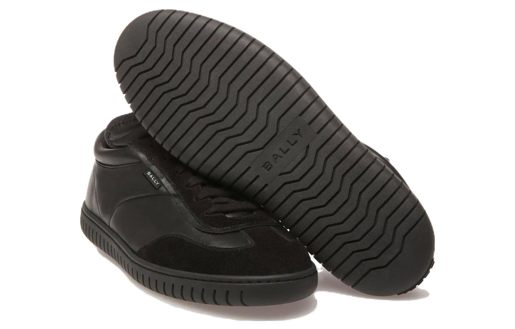 Shop BALLY巴利 Parrel 皮革 圓頭舒適 低幫 生活休閒鞋 男款 黑色