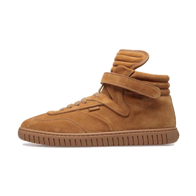 BALLY Parrel 'Brown Leather Velcro Mid-Top'