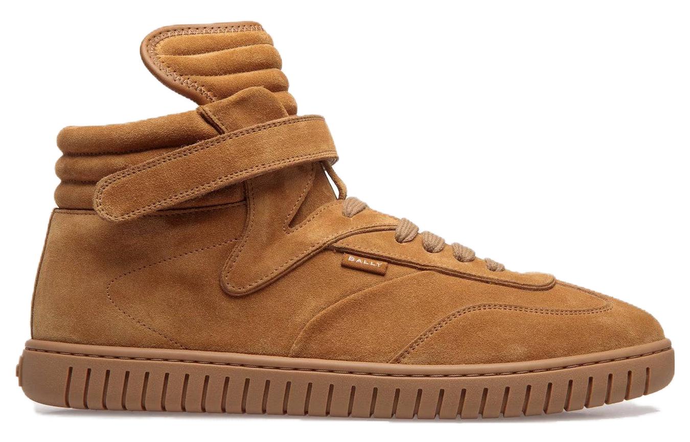 BALLY Parrel 'Brown Leather Velcro Mid-Top' 圖 2
