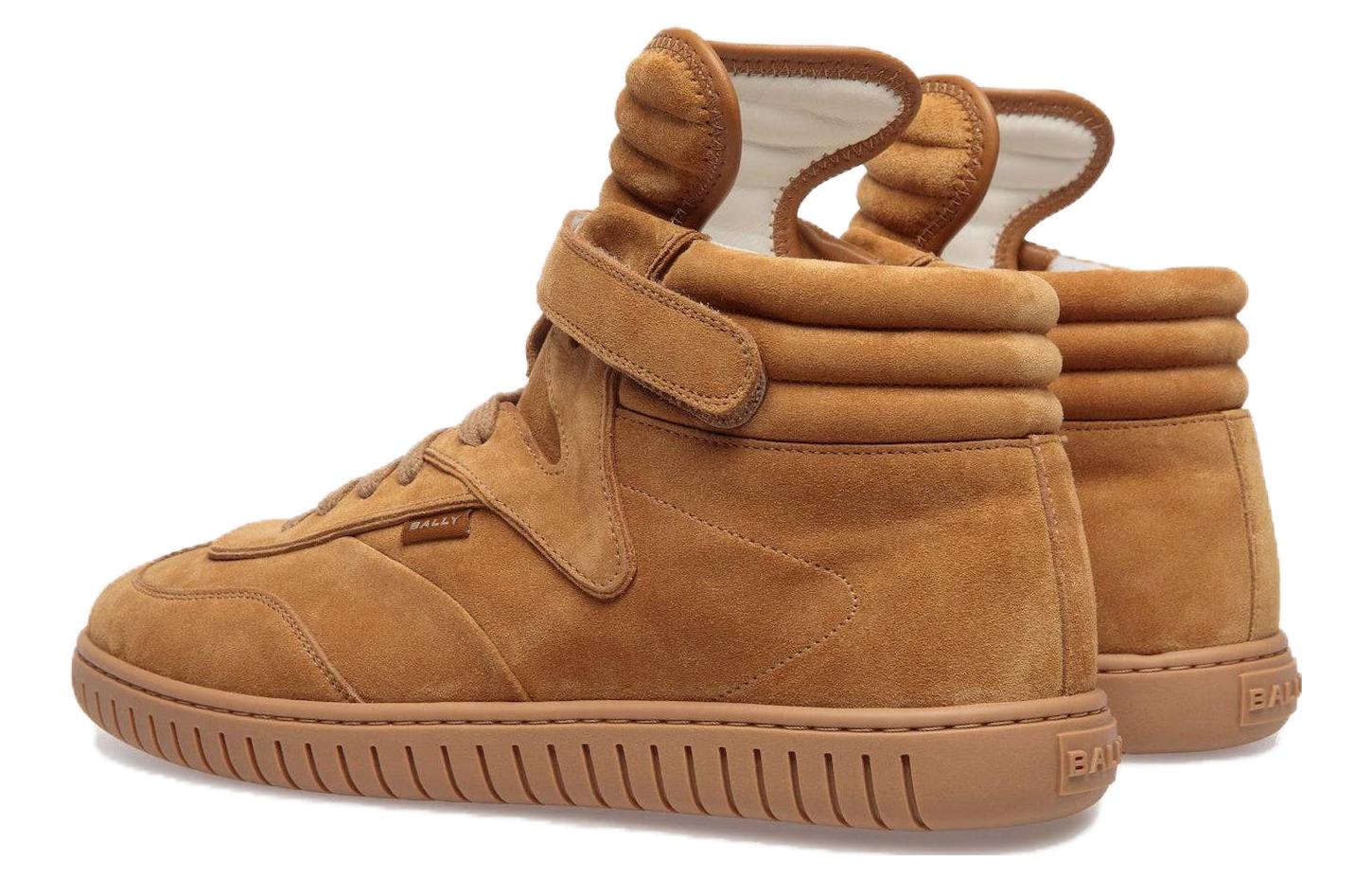 BALLY Parrel 'Brown Leather Velcro Mid-Top' 圖 4