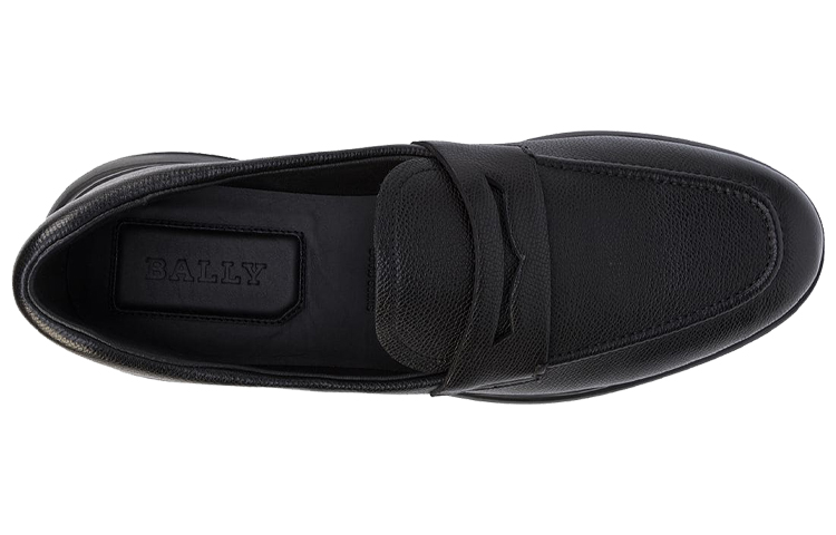 Shop BALLY Platform Leather Loafers 'Black' 6239781