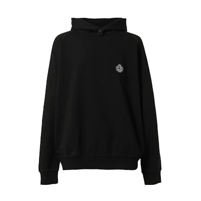 BALLY Printed Logo Hoodie Unisex Black Long Sleeve Pullover M5BA925F
