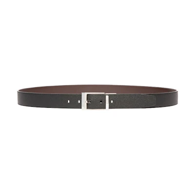 Bally Reversible Black and Brown Leather Belt - 3.5cm Wide 6221536