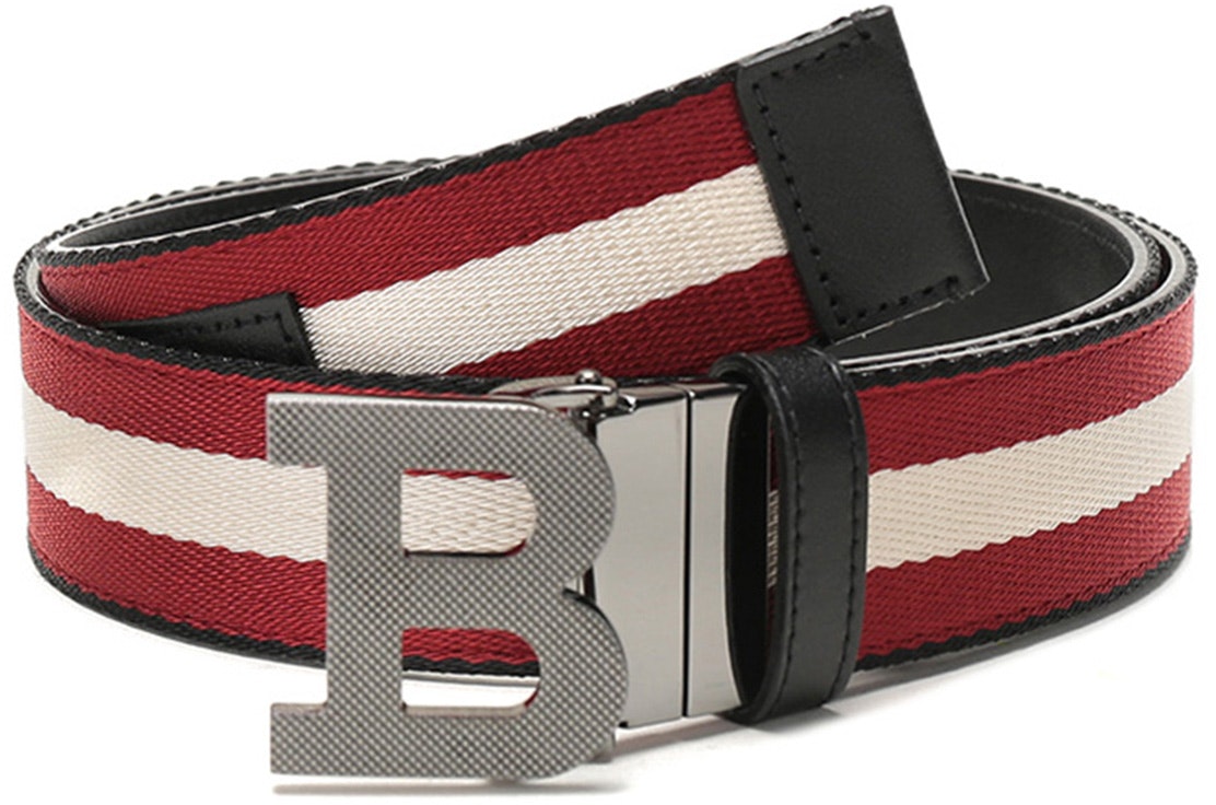 bally-reversible-fabric-leather-belt-black-red-white-stripes-3-5cm-gift-set-b-buckle-35-m-t-26