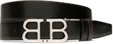 Buy BALLY Reversible Leather Belt Black 3.5cm Wide. 6226670