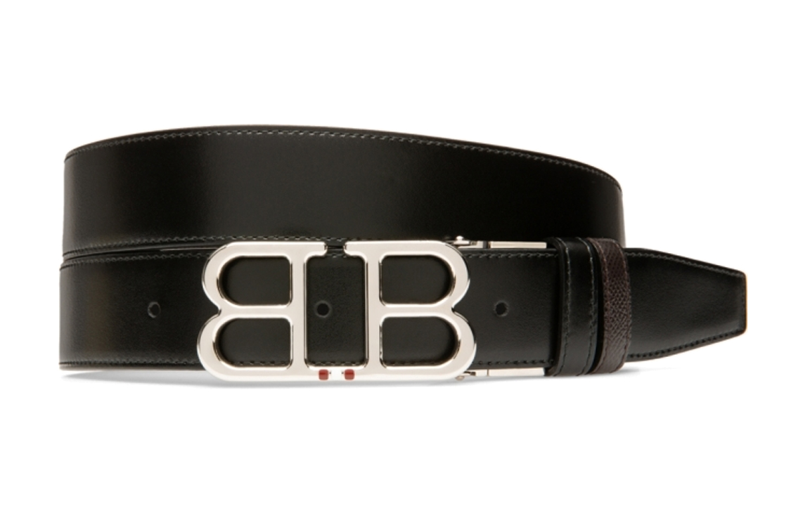 Order BALLY Reversible Leather Belt Black 3.5cm Wide. 6226670