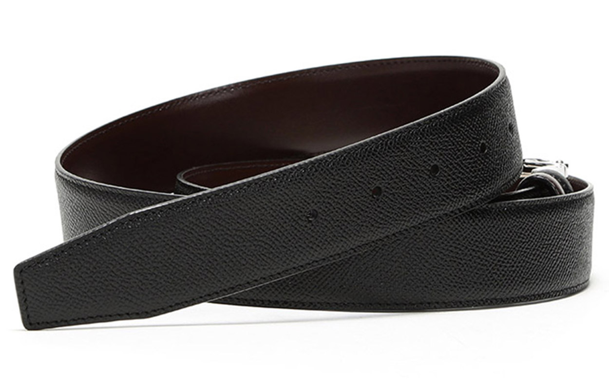 Details for BALLY 男士双面皮带 黑色/棕色 可调节扣头 宽度3.4cm B-BUCKLENAMEL-35-M-130