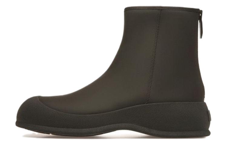 BALLY Round Toe Zip CMFT Versatile Short Snow Boots 'Black'