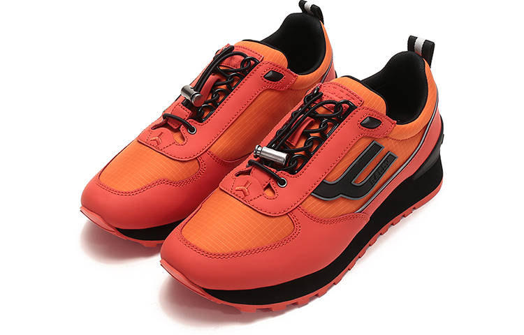 BALLY Rubber Coated Leather Fabric Sneakers 'Orange' 圖 3
