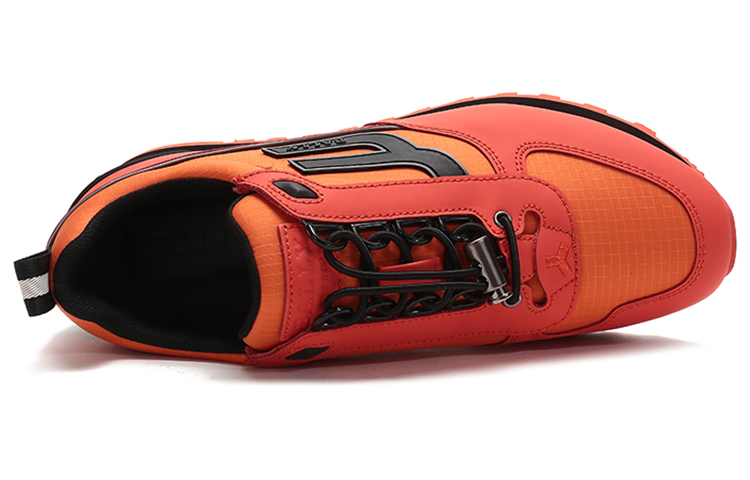 BALLY Rubber Coated Leather Fabric Sneakers 'Orange' 圖 5